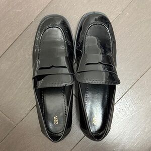 Zara Women’s Glossy Black Loafers